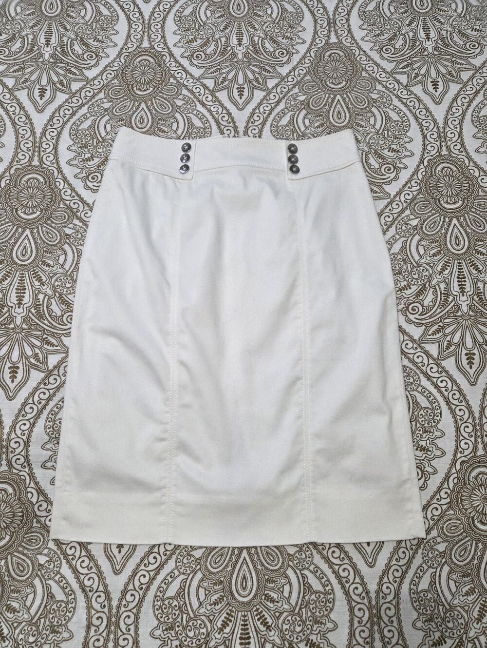 WHBM White Pencil Skirt.